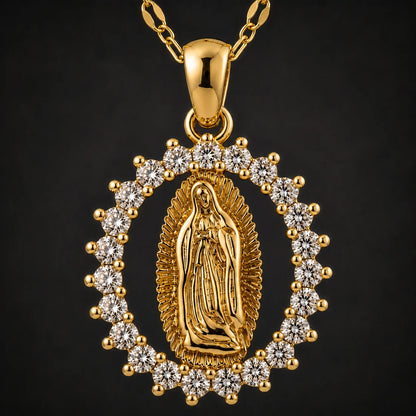Collar Virgen de Guadalupe · Devoción Dorada