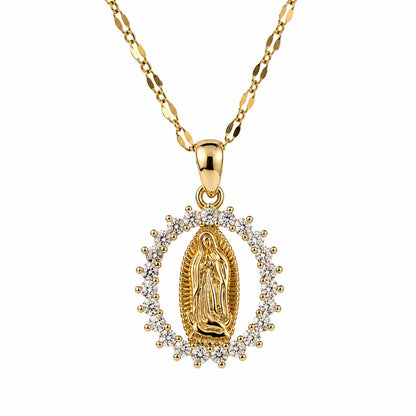 Collar Virgen de Guadalupe · Devoción Dorada
